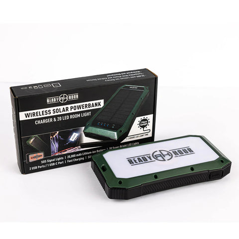 Image of Wireless Solar PowerBank Charger & 20 LED Room Light by Ready Hour - Special Partner Offer
