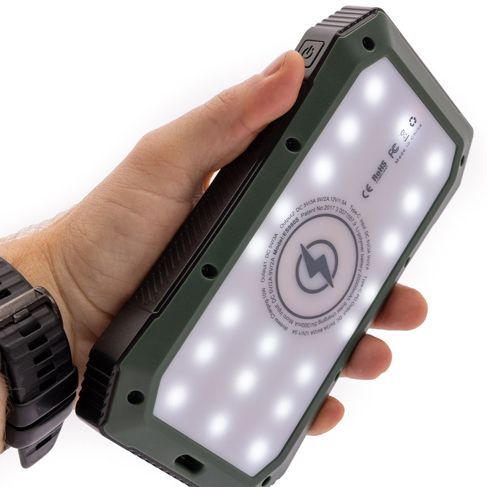 wireless charger solar power bank