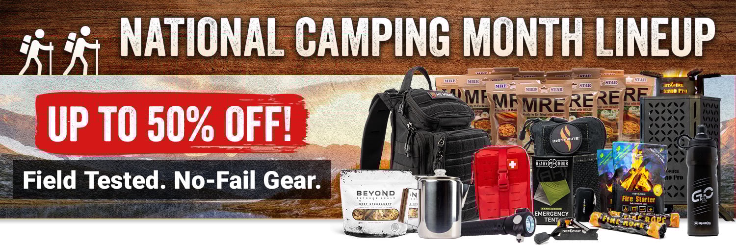 National Camping Month Lineup. Up to 50% off!