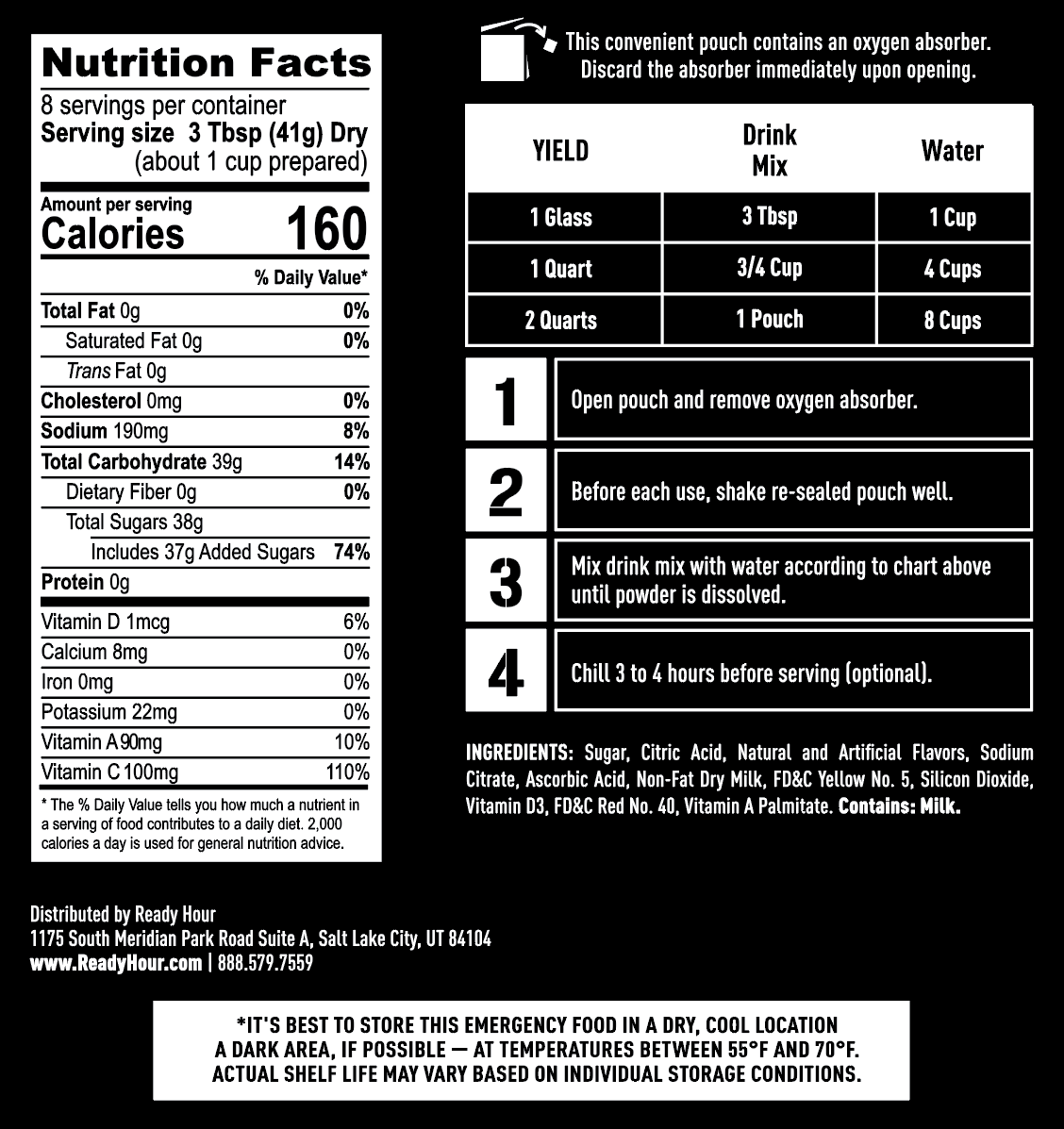 Orange Energy Drink Mix