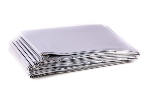 A pile of emergency blankets.