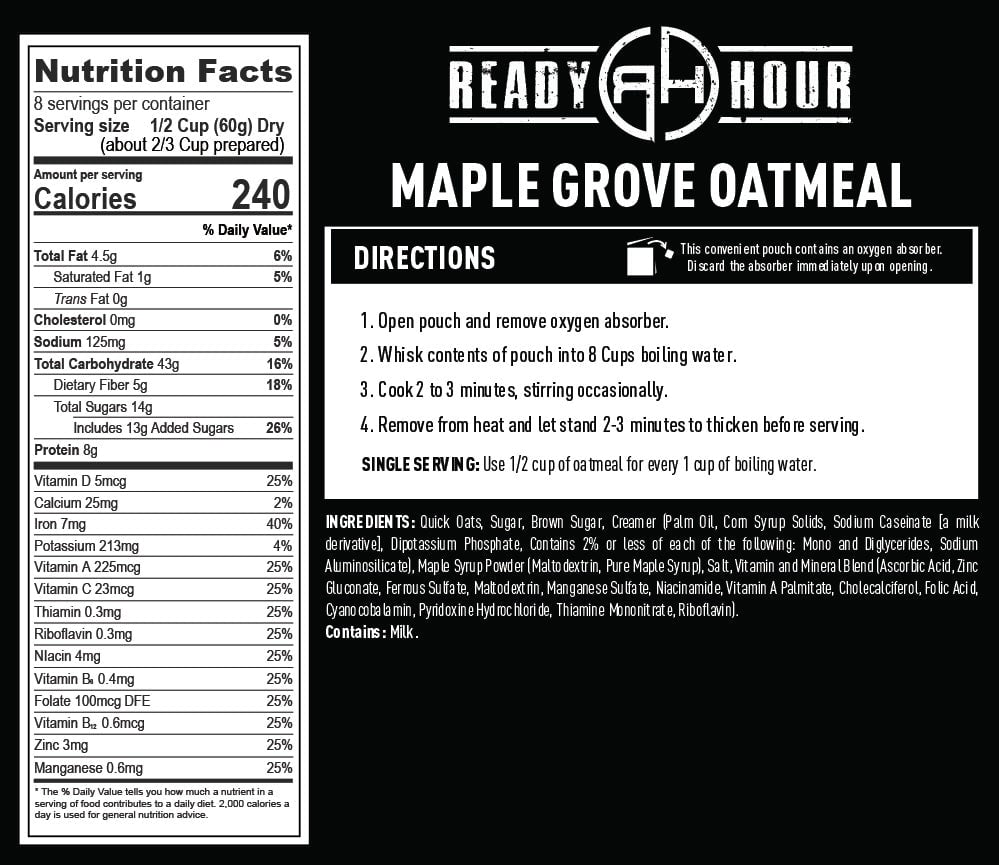 Maple Grove Oatmeal