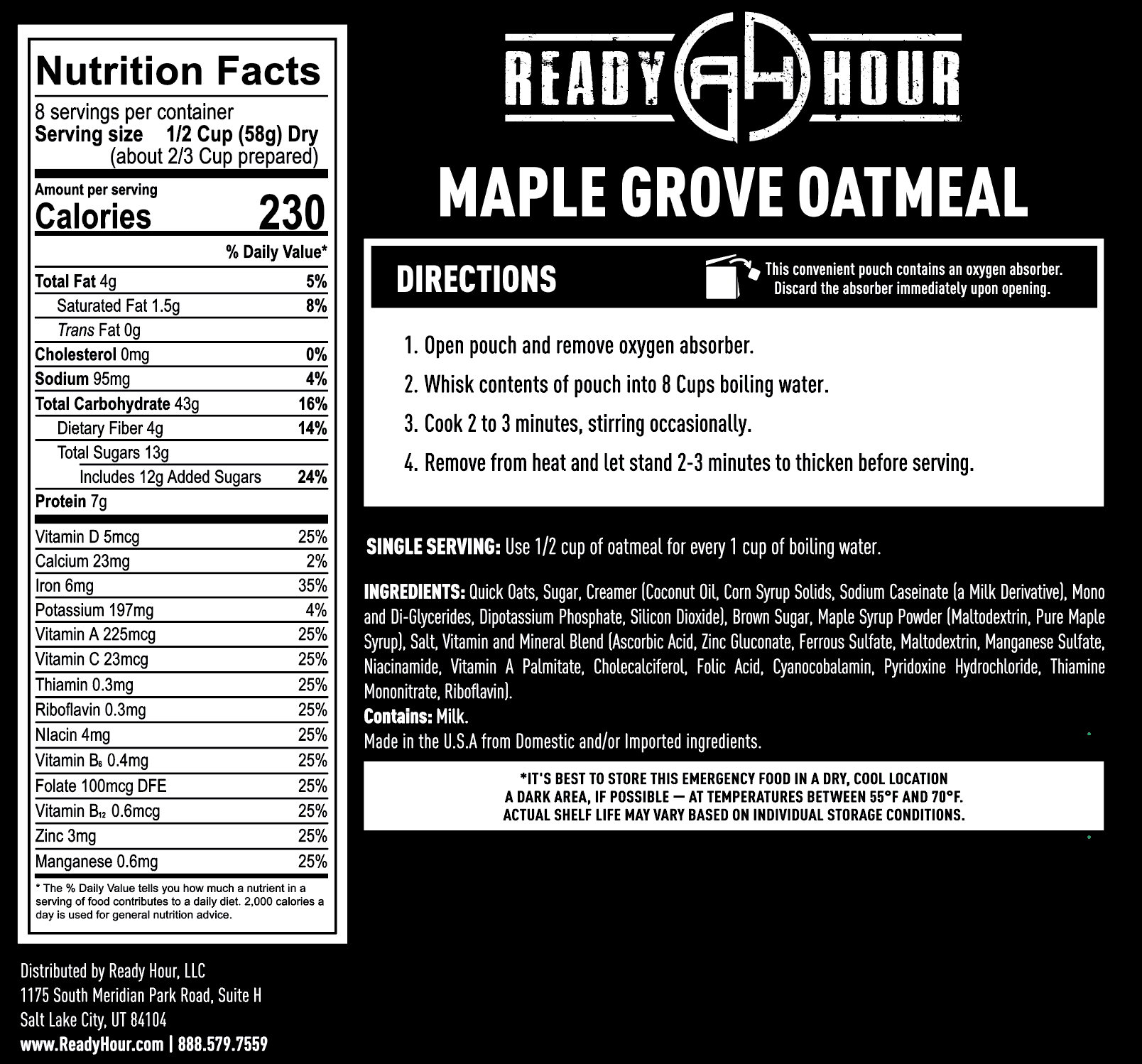 Maple Grove Oatmeal