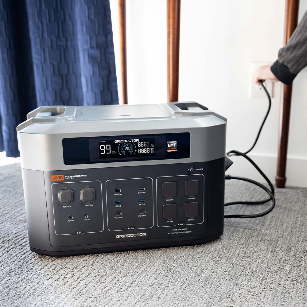 Image of the 3300 battery on the floor of a home.