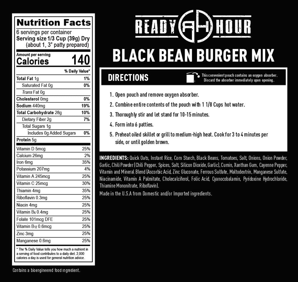 Black Bean Burger Mix
