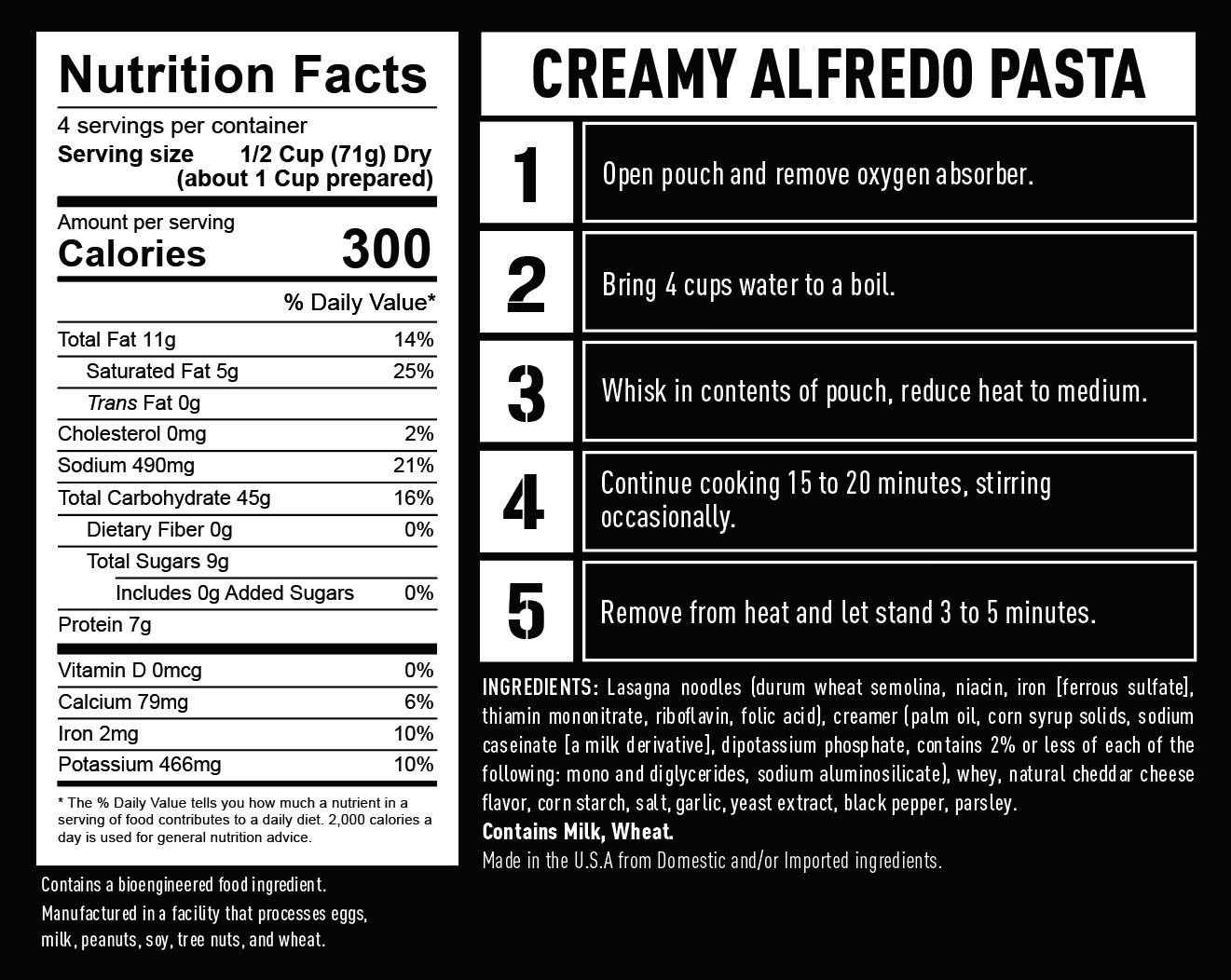 Creamy Alfredo Pasta Case Pack