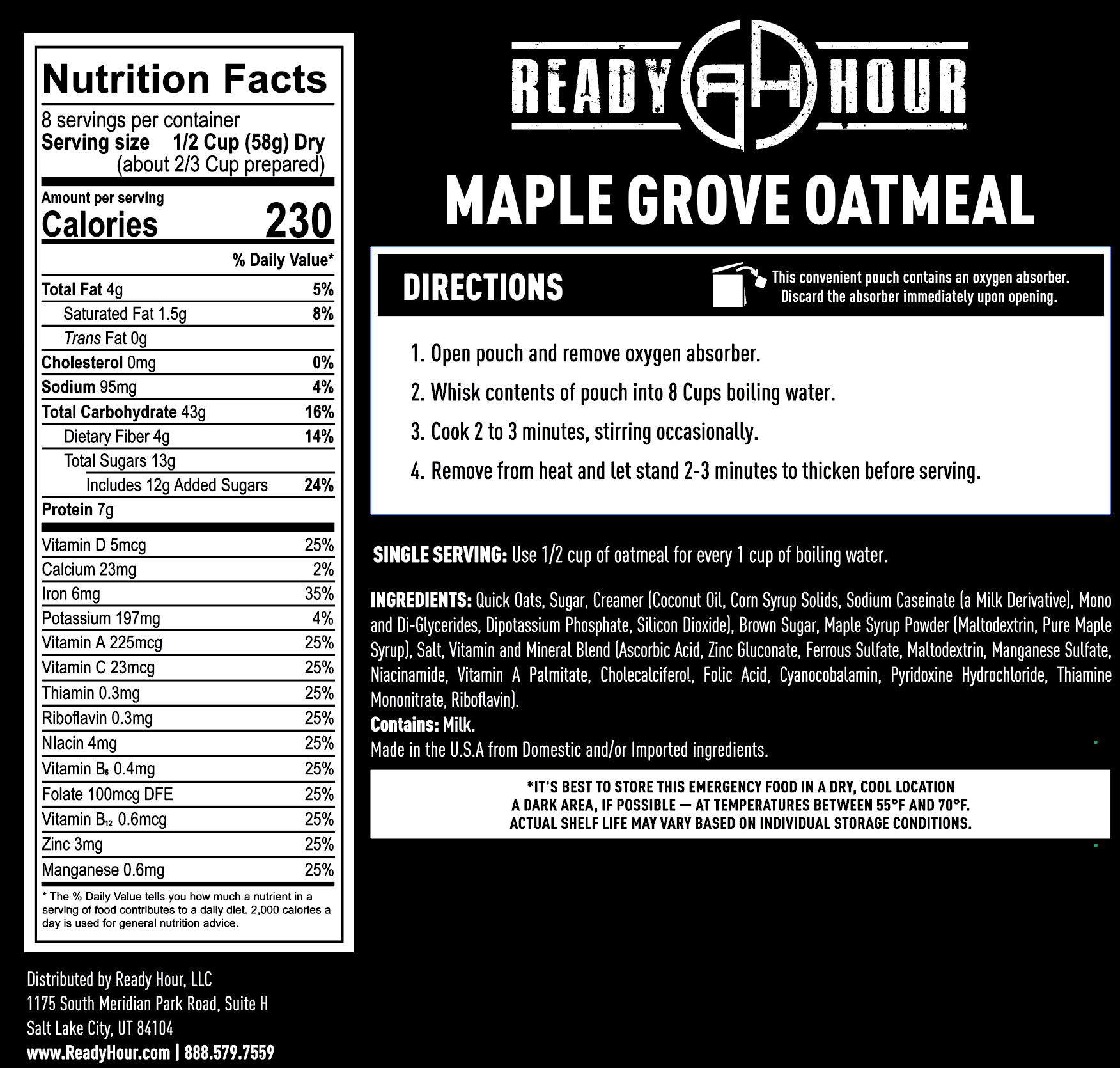 Maple Grove Oatmeal