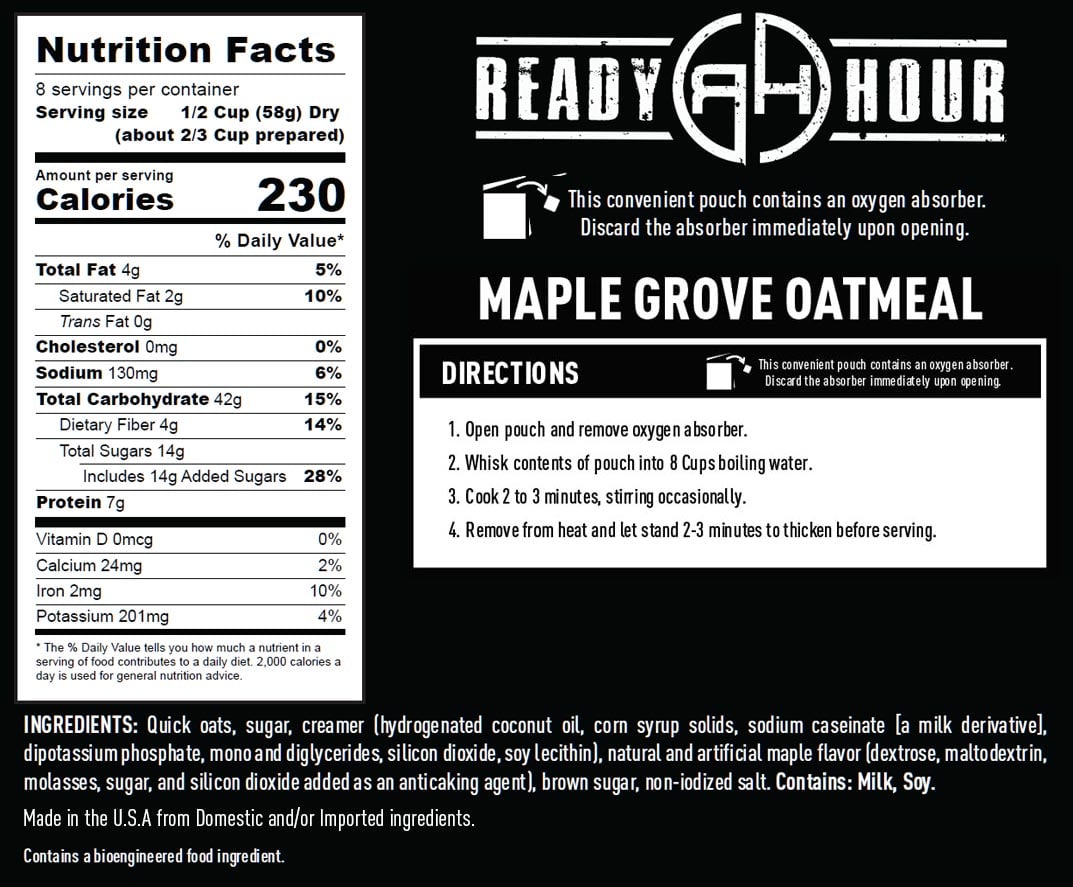 Maple Grove Oatmeal