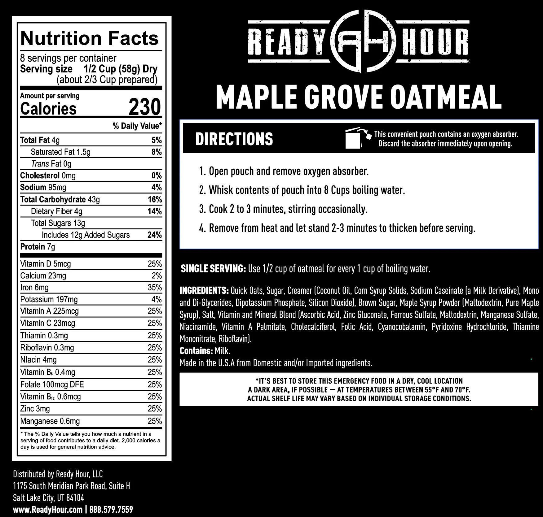 Maple Grove Oatmeal