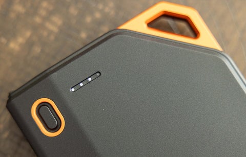 A close up of the power indicator lights
